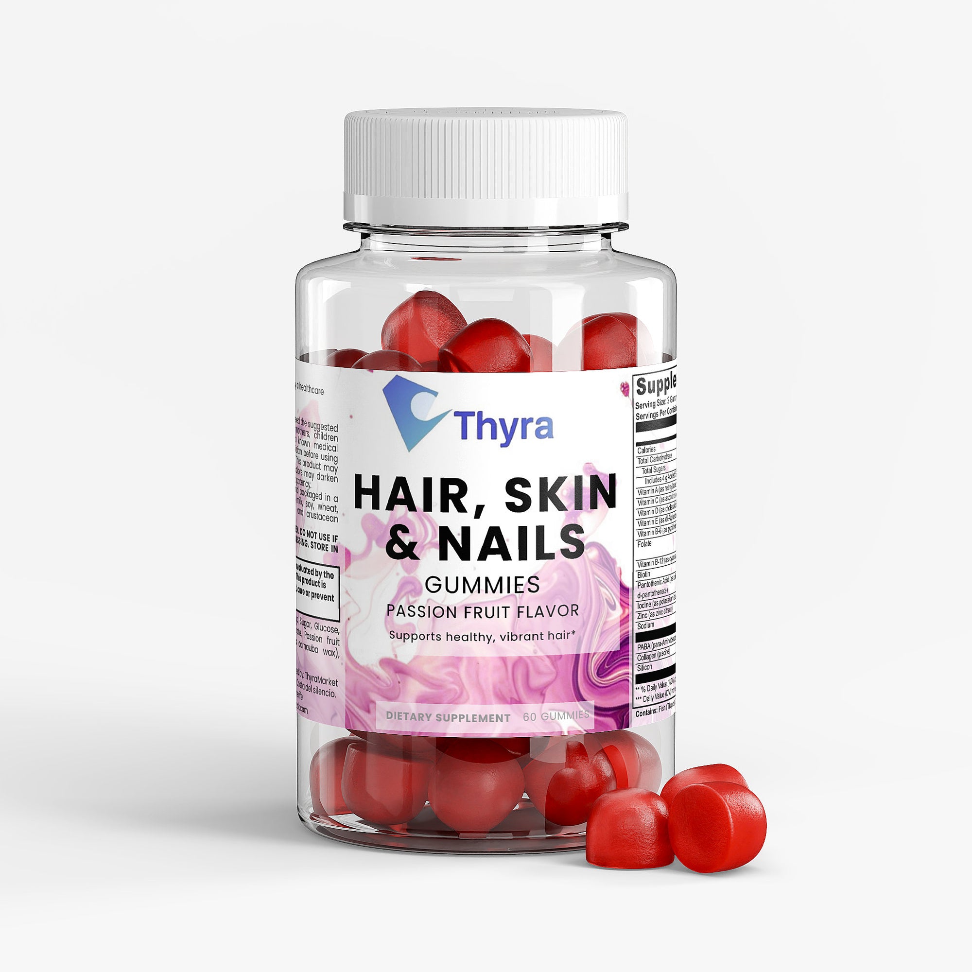 Gomitas para cabello, piel y uñas
