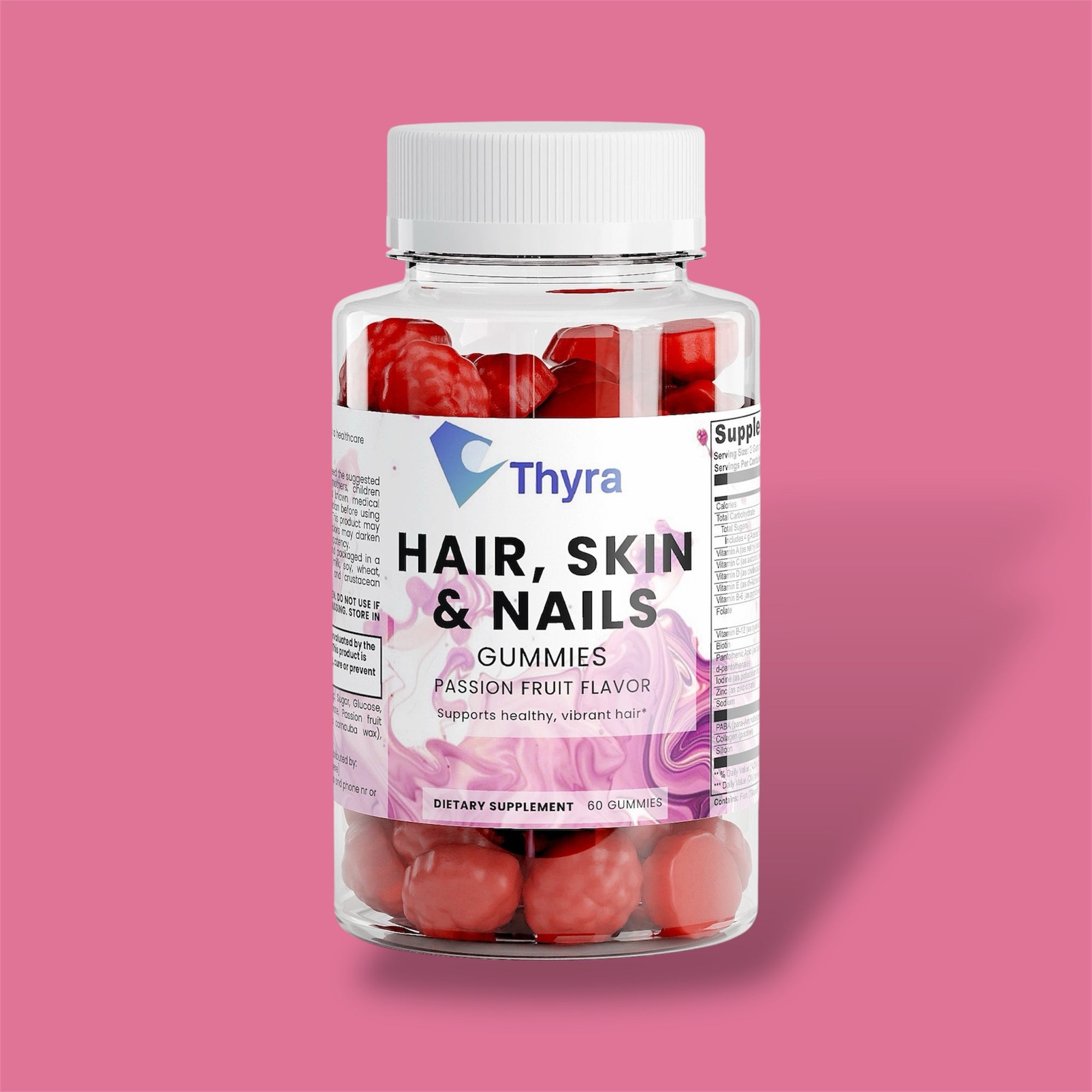 Gomitas para cabello, piel y uñas